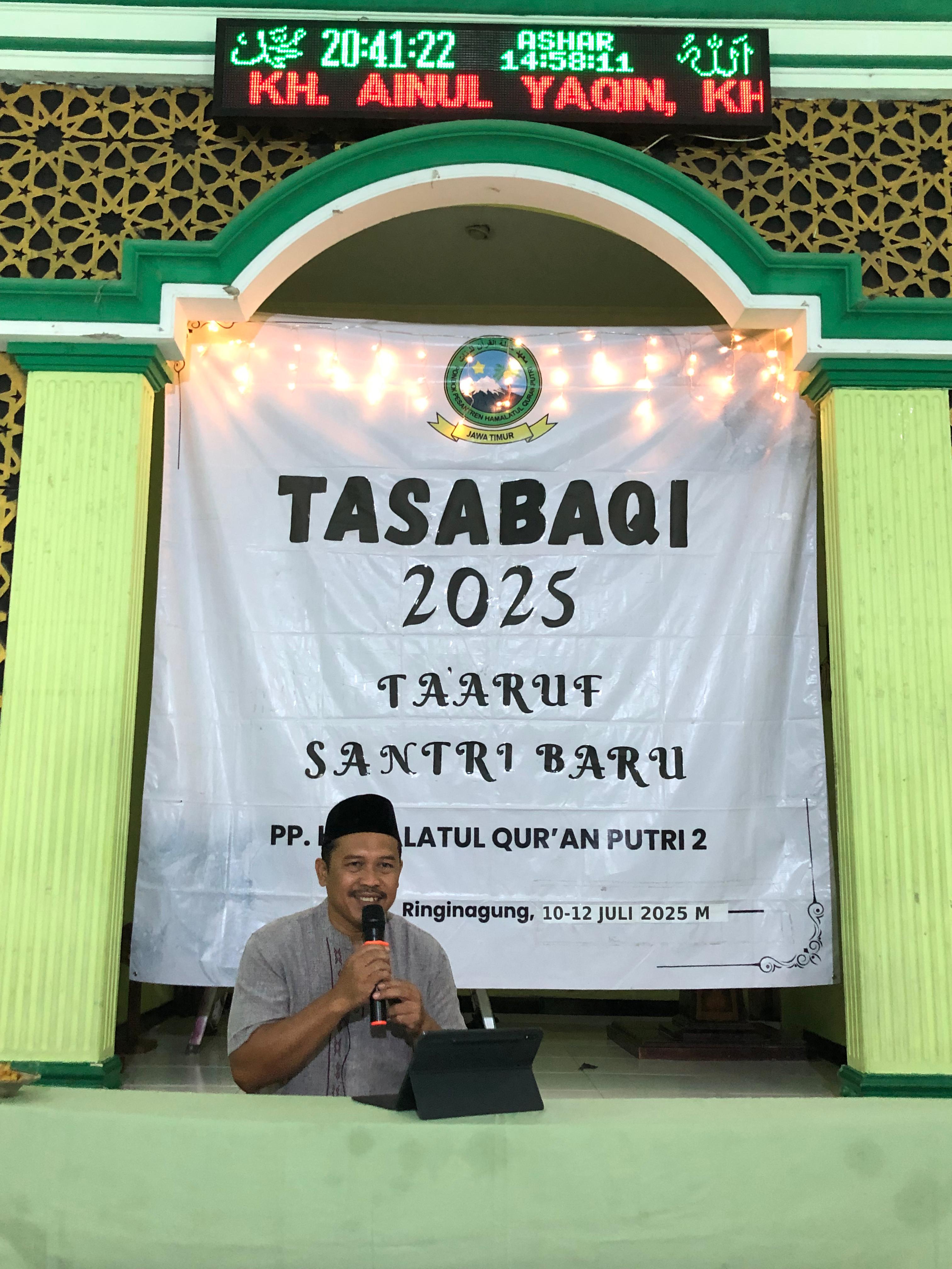 TASABAQI (TA ARUF SANTRI BARU ) PONDOK HAMALATUL QUR AN PUTRI RINGINAGUNG 